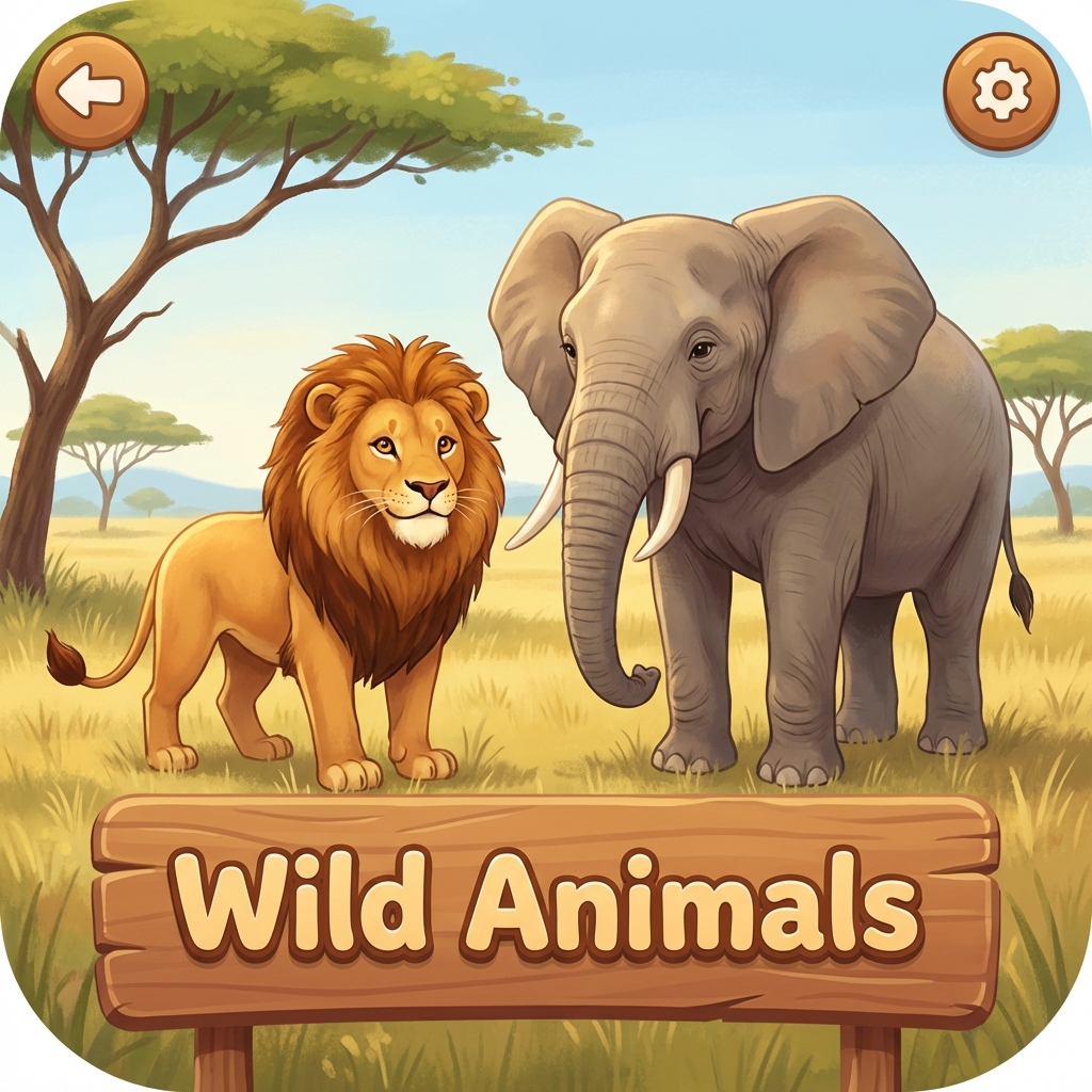 Wild Animals learning category